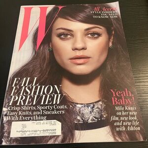 2014 AUGUST W MAGAZINE - MILA KUNIS COVER - B 3496